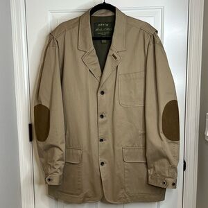 Orvis Signature Collection Field Jacket | Adjustable Waist, Suede Elbows Size XL